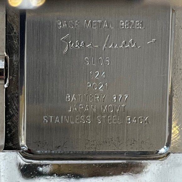 Vintage Susan Lucci Rhinestone Mesh Cuff Bracelet Watch/Analog - Picture 11 of 12